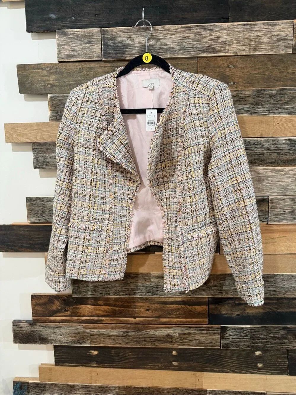 Loft NWT blazer jacket open front sz 6